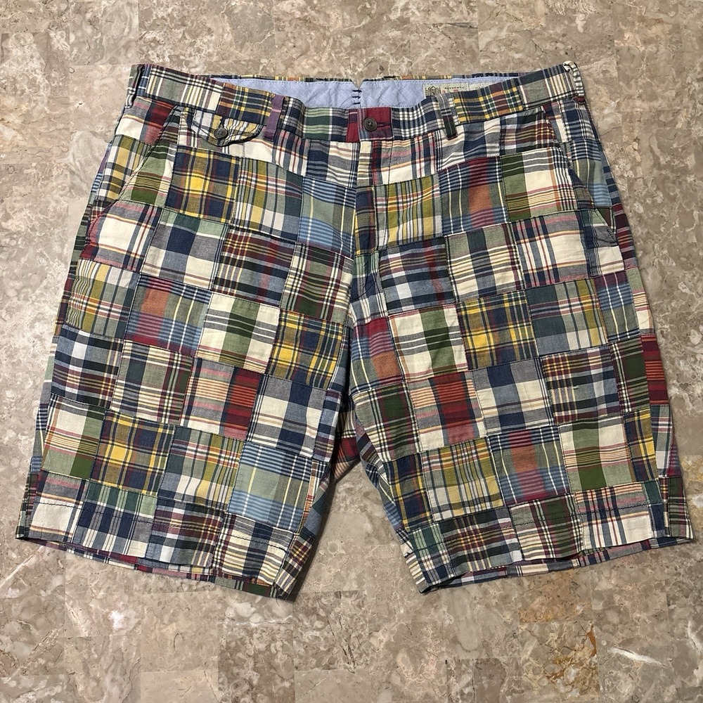 Polo Ralph Lauren Shorts Mens 38 (fits 40) Patchwork Indian Madras Chino 9"